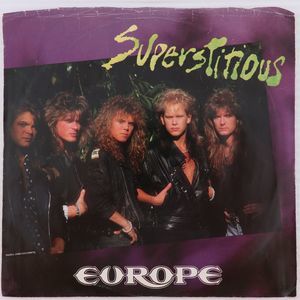 Europe – Superstitious / Lights & Shadows - 1988 45 rpm 7" Vinyl Record 34-07979